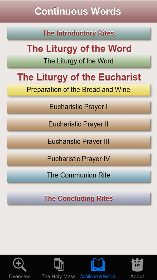 #4. Visual Guide to the Holy Mass (iOS) Podle: School and Family C.I.C.