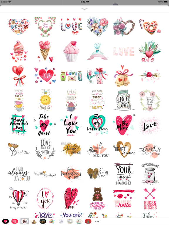 Happy Love Stickers - Animated iPad screenshot 4 - Stickers app