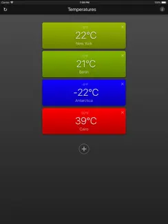 Temperatures App iPad image 2