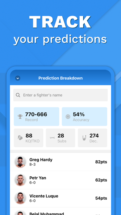 FightPicks - MMA Picks App Screenshot