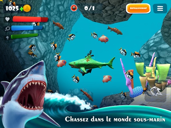 Screenshot #6 pour Requin Chasseur: Jeu de Survie