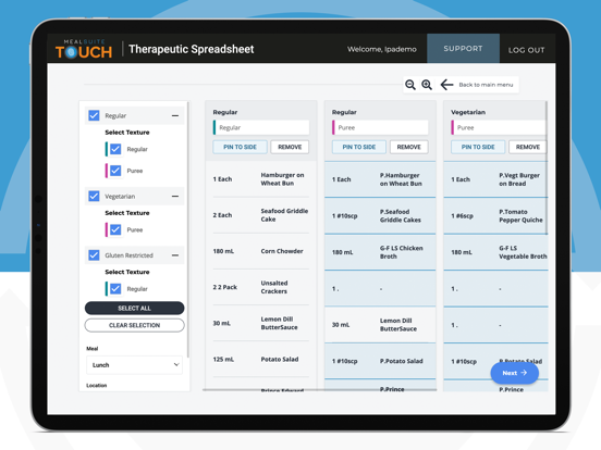 MealSuite Touch iPad screenshot 7 - Business app