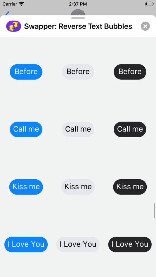 #9. Swapper: Reverse Text Bubbles (iOS) 由: Arturo Estrada De Leon