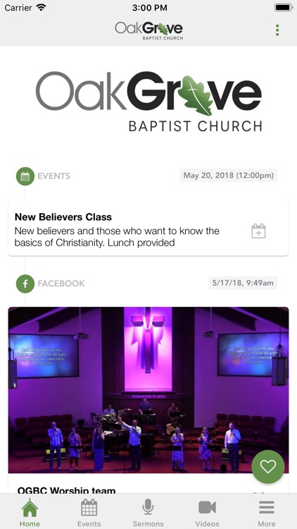 Oak Grove Baptist Church App