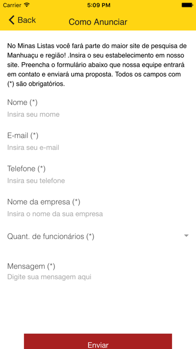 Minas Listas Screenshot