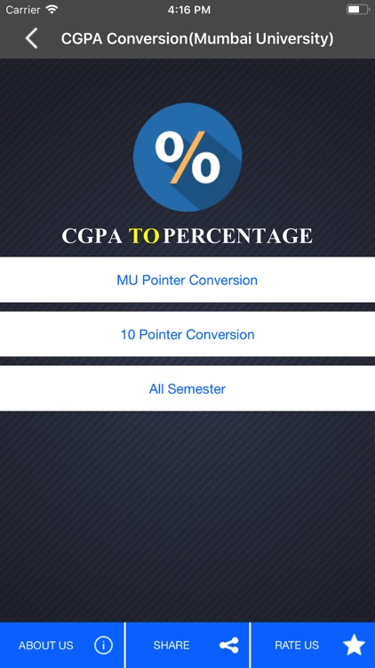 CGPA to Percentage Convertor