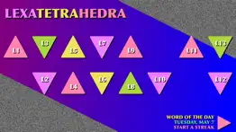 lexatetrahedra: 3d word game iphone screenshot 2