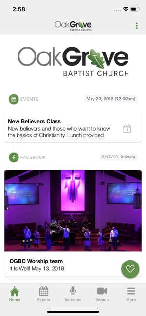 Oak Grove Baptist Church App(圖2)-速報App