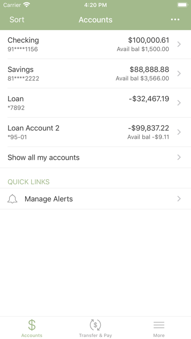 Bank of Perry County Screenshot