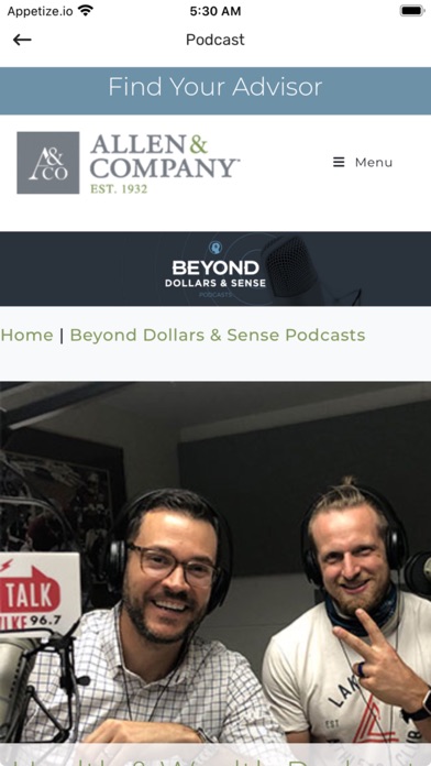 Allen & Company Screenshot
