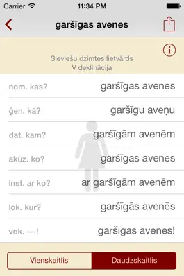Game screenshot Latvian Nouns hack