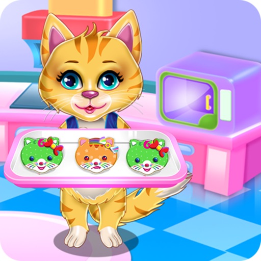 Sweet Rainbow Kitty Cookies by Racz Andrei