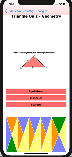 ‎Triangles in Geometry Screenshot