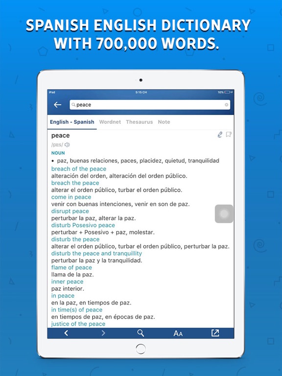 Screenshot #4 pour Diccionario Inglés-Español +