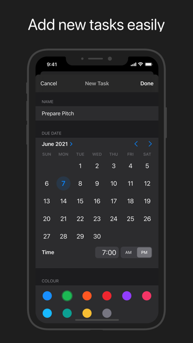 Coming Up - Time Manager Screenshot