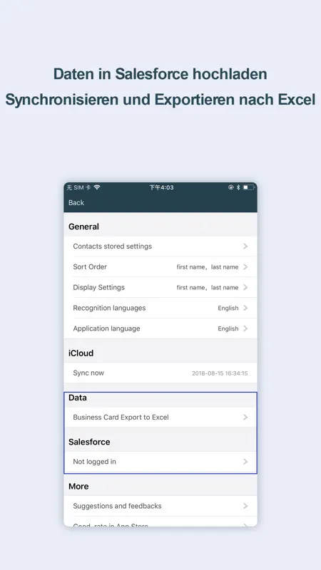 Visitenkarten Scanner -samcard screenshot 4 of 5