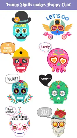 Game screenshot Animated Funny Skull Emoji apk