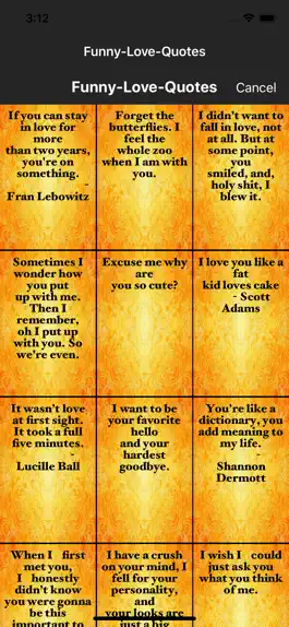 Game screenshot Funny-Love-Quotes hack