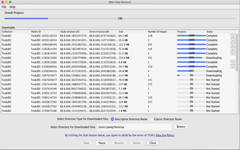 Screenshot #3 pour NBIA Data Retriever