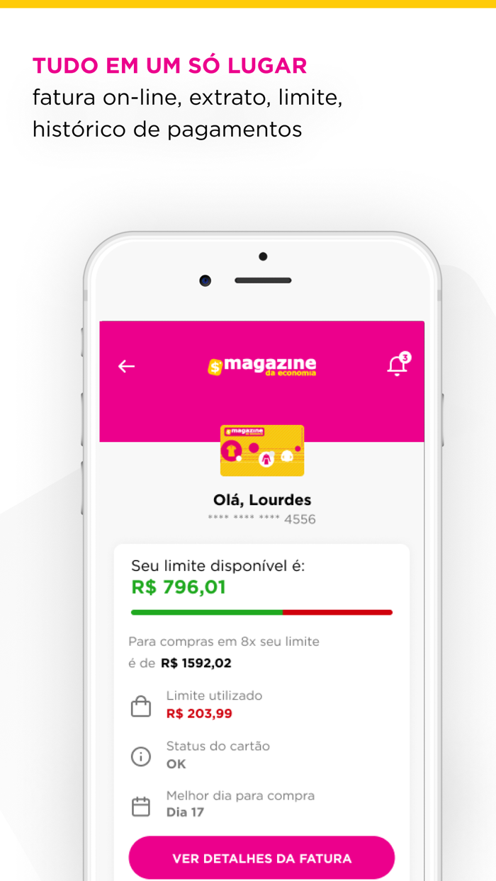 Cartão Magazine da Economia