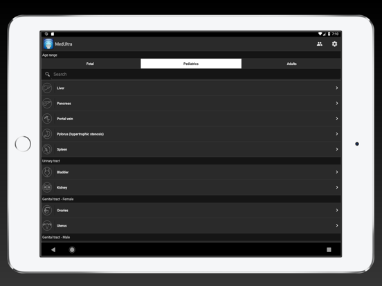 MedUltra iPad screenshot 4 - Medical app