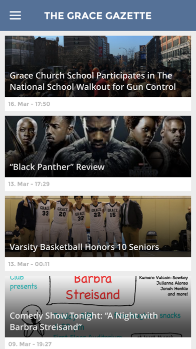 The Grace Gazette Screenshot
