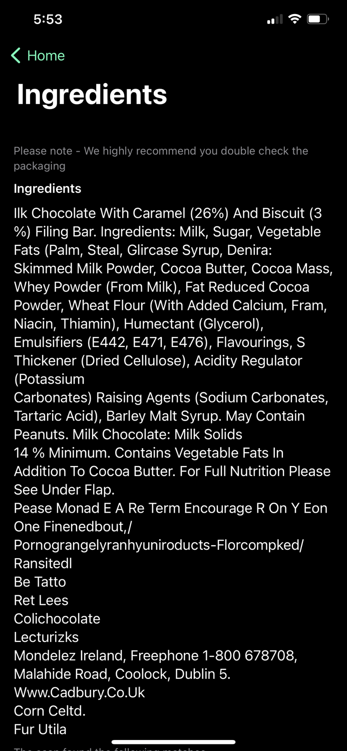 Allergyze - Allergy Scanner