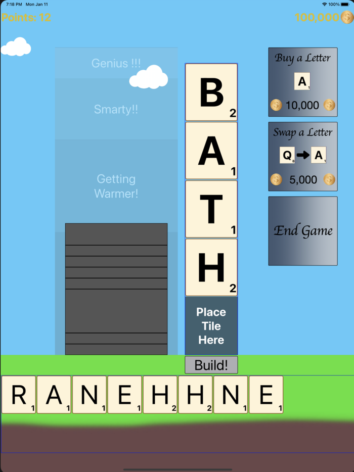 Wordscraper Word Tile Game