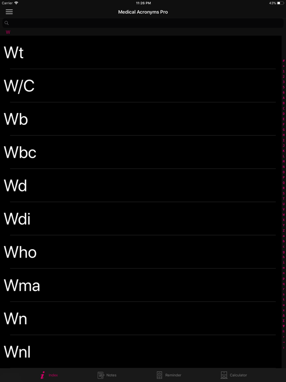 Screenshot #6 pour Medical Acronyms Pro