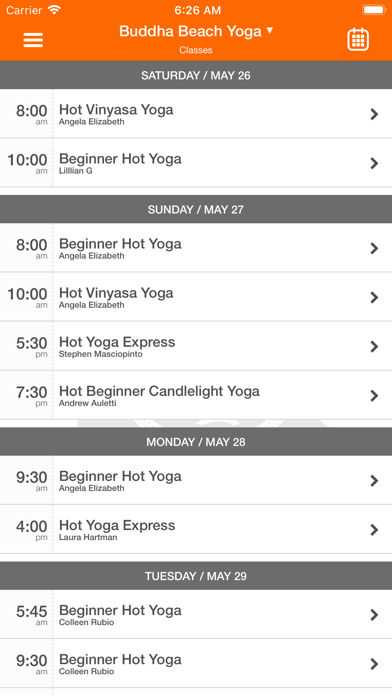 Buddha Beach Hot Yoga & Co. Screenshot 3 - AppWisp.com