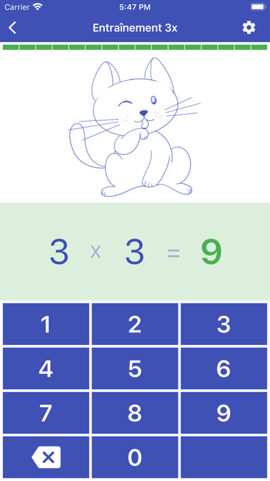 Screenshot #3 pour Table de multiplication. Axiom