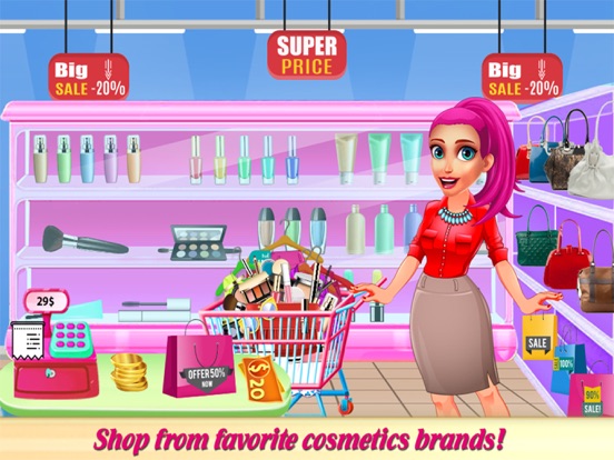 Girl Day Out Shopping Mall Fun iPad screenshot
