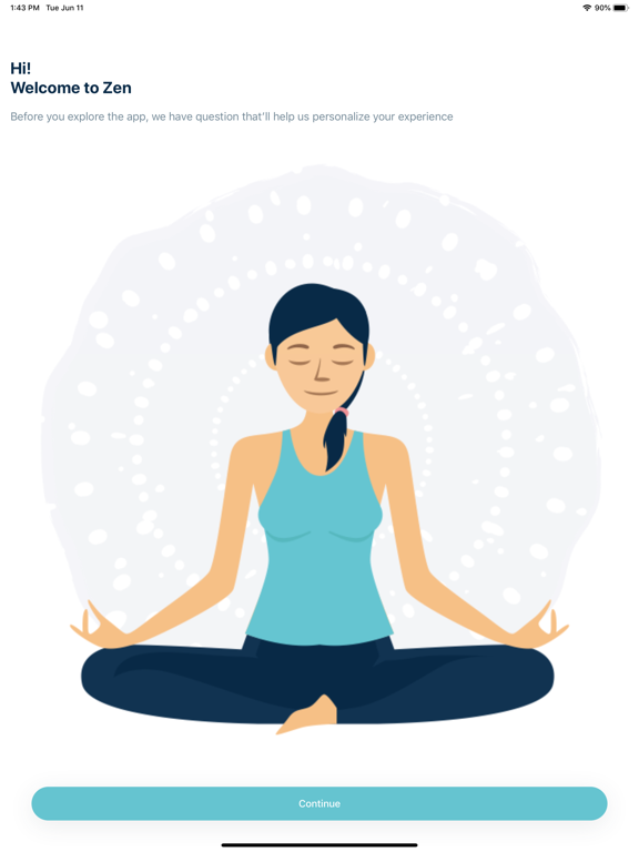 Sleep & Meditation with Zendo iPad screenshot 5 - Health & Fitness app