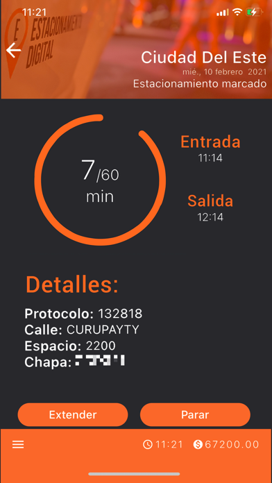 Estacionamiento Digital CDE Screenshot