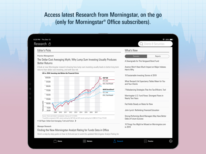 Morningstar for Advisors℠