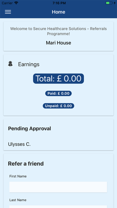 SHS - Referrals App screenshot 2