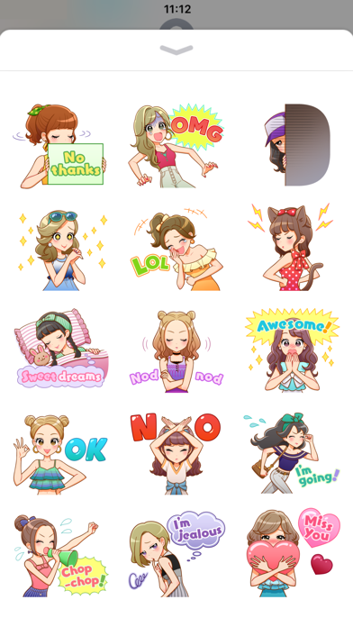 Fashionable Girls Sticker Screenshot