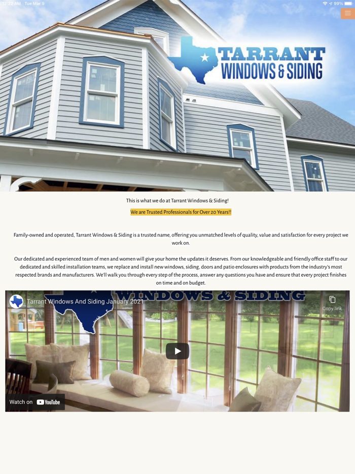 Tarrant Windows and Siding