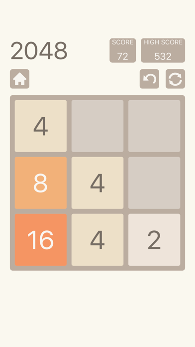 2048: Number Puzzle Game Screenshot