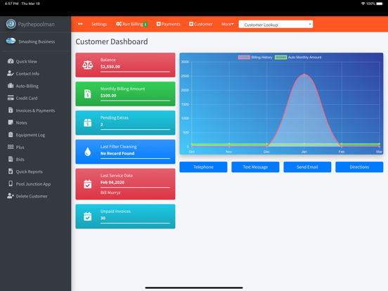 Paythepoolman iPad screenshot 2 - Business app