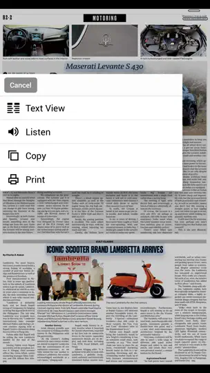 Screenshot von PDI E-Reader auf dem iPhone 7