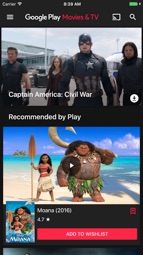 Google Play Movies & TV Captura de tela 1