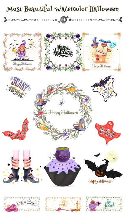 Beautiful Watercolor Halloween