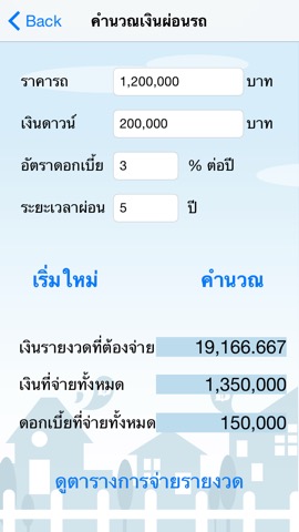 Home Loan Cal -ผ่อนบ้าน ผ่อนรถのおすすめ画像4