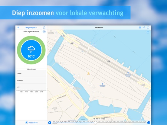 RainToday iPad app afbeelding 3