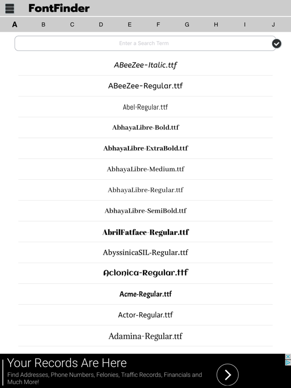 Screenshot #4 pour Font-Finder