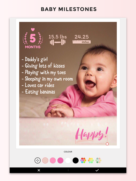 Screenshot #1 for Adorable - Baby Photo Editor