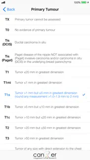 breast cancer staging tnm 8 iphone screenshot 4