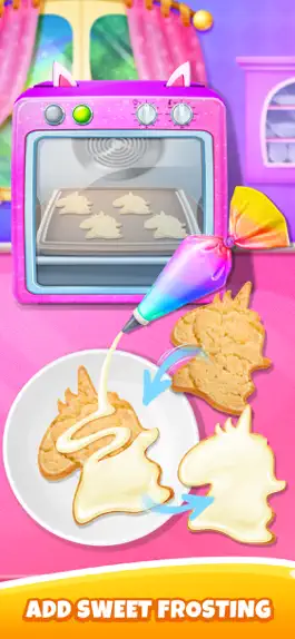 Game screenshot Sweet Unicorn Rainbow Cookies apk