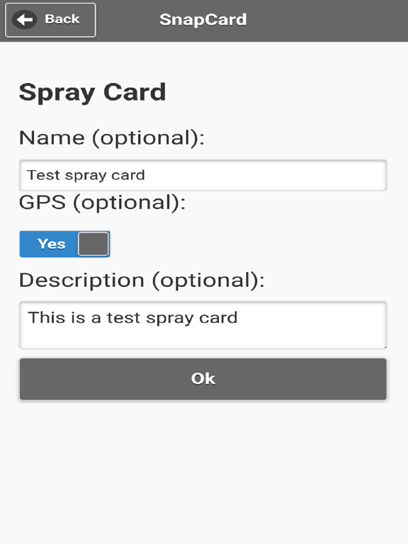 SnapCard iPad screenshot